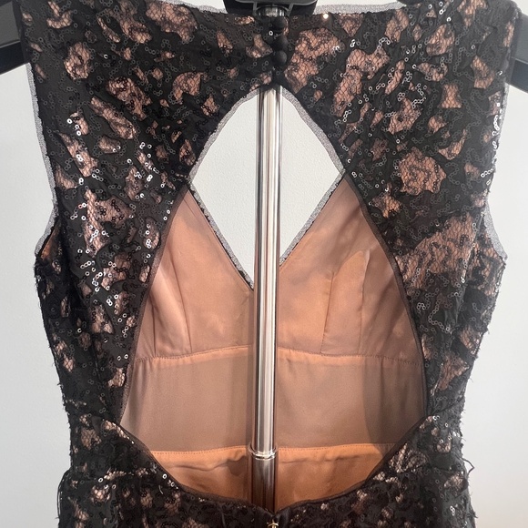 BCBGMaxazria Katarina Lace Sequined Cocktail Party Dress Size 2 - Picture 6 of 9